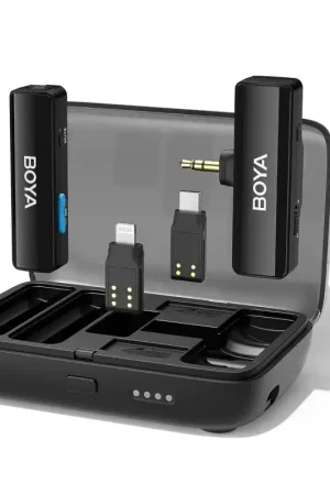 Sistema de Microfono Boya LINK inalambrico todo en uno Última Oportunidad