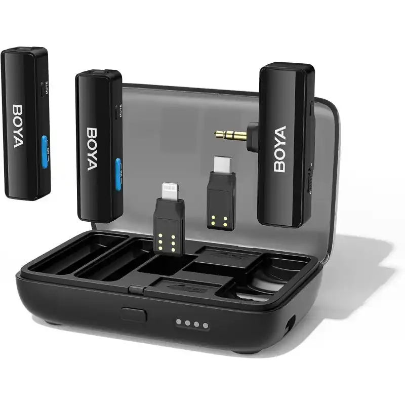 Sistema de Microfono Boya LINK inalambrico todo en uno Última Oportunidad