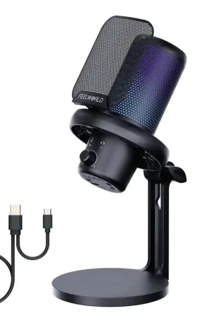 Micrófono con soporte de mesa Feelworld VM1 XS Oferta