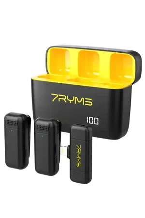 Micrófono Inalámbrico de Doble Canal 2.4G 7RYMS Rimo S1 LN Descuento