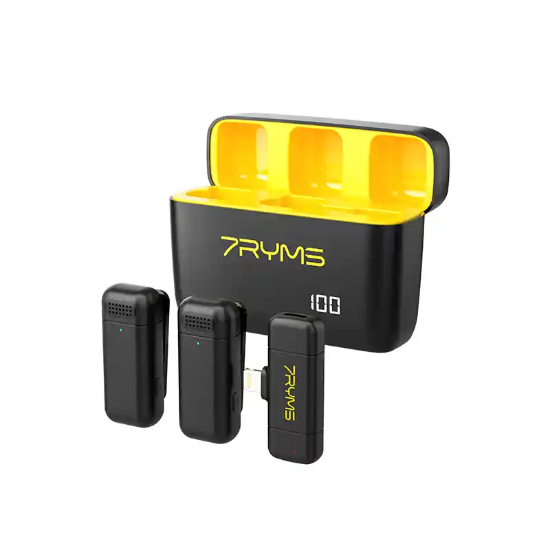 Micrófono Inalámbrico de Doble Canal 2.4G 7RYMS Rimo S1 LN Descuento