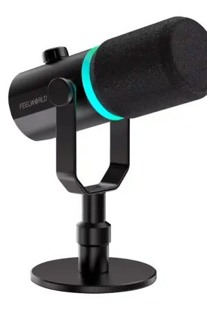 Micrófono con soporte de mesa FEELWORLD PM-1XS Rebajas