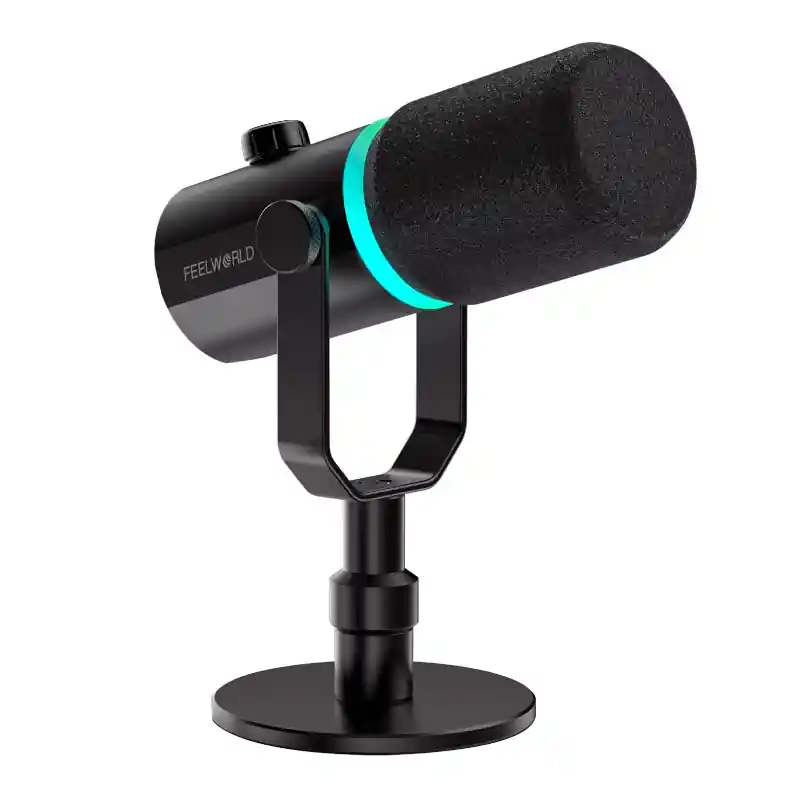 Micrófono con soporte de mesa FEELWORLD PM-1XS Rebajas
