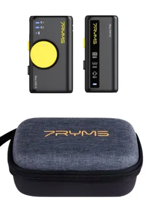 Compra Ahora Mini Micrófono Inalámbrico Multifuncional Iray DW10B (1TX+1RX) Negro