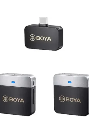 Disponible Ahora Micrófono Doble Inalámbrico Boya M1V4 para dispositivos USB-C