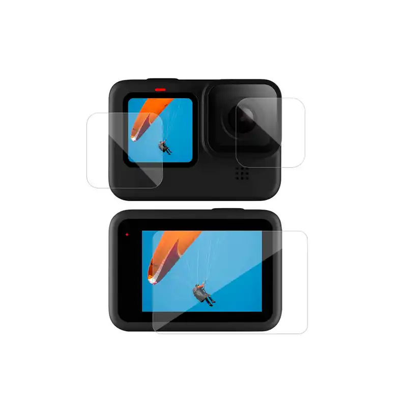 Protector de pantalla trasera y delante para Go Pro Hero 9/10 Última Versión
