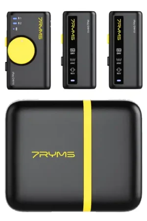 Mini Micrófono Inalámbrico Multifuncional Iray DW10A (2TX+1RX+Estuche) Negro Gran Oferta