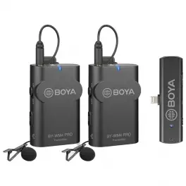 Compra Ahora Sistema de micrófonos lavalier inalámbrico para iOS WM4PRO-K4 Boya