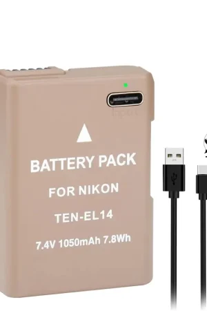 Bestseller Batería Ultrapix TEN-EL14 de 1050mAh con cable y puerto USB-C de carga