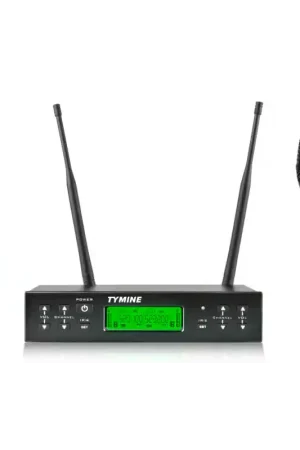Tymine Micrófono Inalámbrico de mano Doble conexión UHF Oferta De Temporada