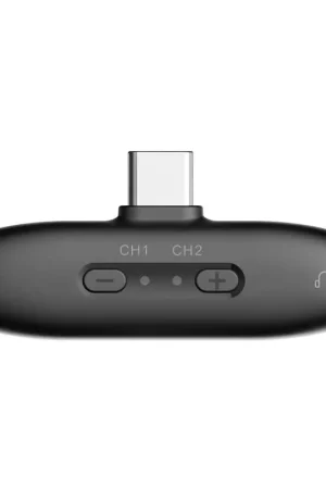 Ocasión Especial Micrófono Hohem 2TX+1RX Conector Usb C Negro