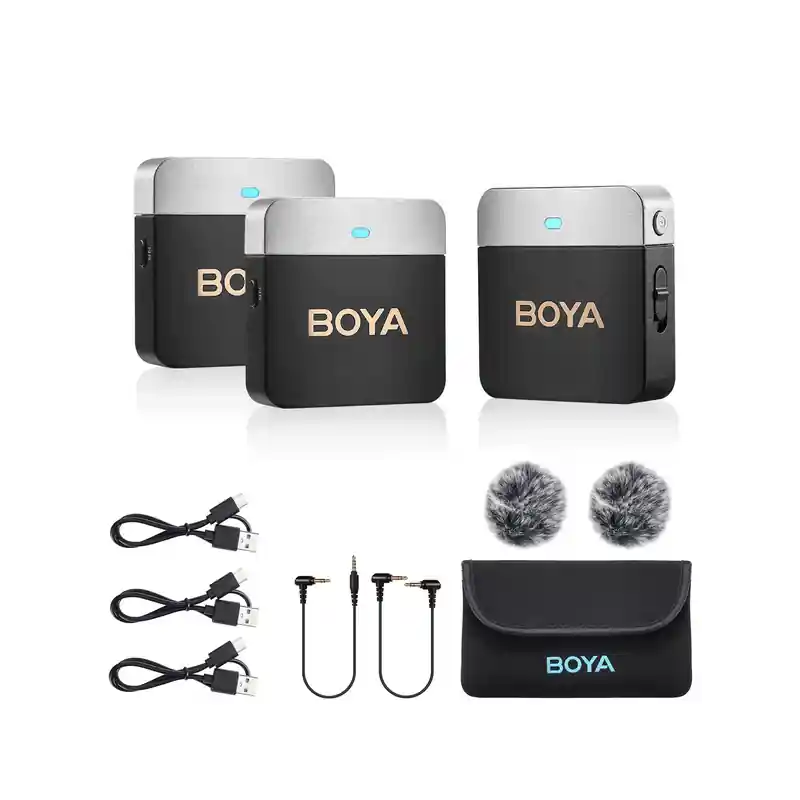 Oferta Micrófono Doble Inalámbrico Boya TRS y TRRS M1V2