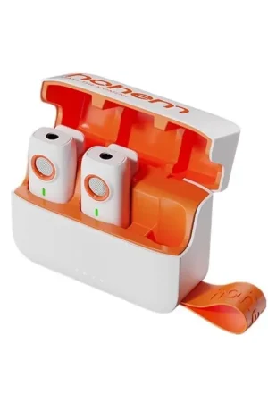 Favorito De Clientes Micrófono Hohem 2TX+1RX Conector Usb C Blanco