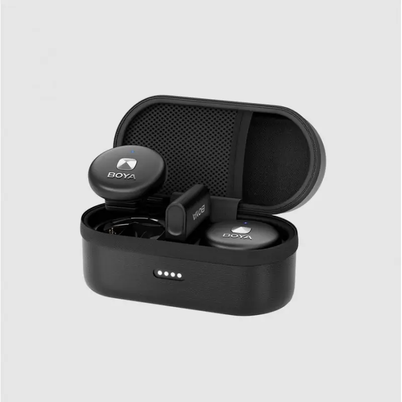 Boya micrófono inalambrico conexión lightning Negro (Omic D) Disponible Ahora