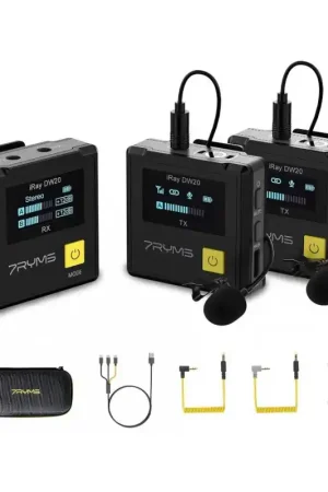 Micrófono Lavalier inalámbrico 7RYMS iRAY DW20 Pro Compra Ahora