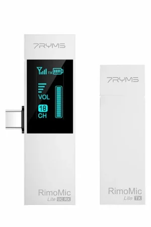 Mini Micrófono Inalámbrico 7Ryms Rimomic Lite Blanco Precio Económico
