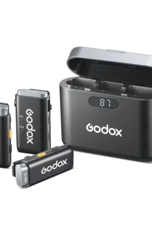 Promoción Micrófono Lavalier inalámbrico para Android/USB C Godox Wes2 KIT 2