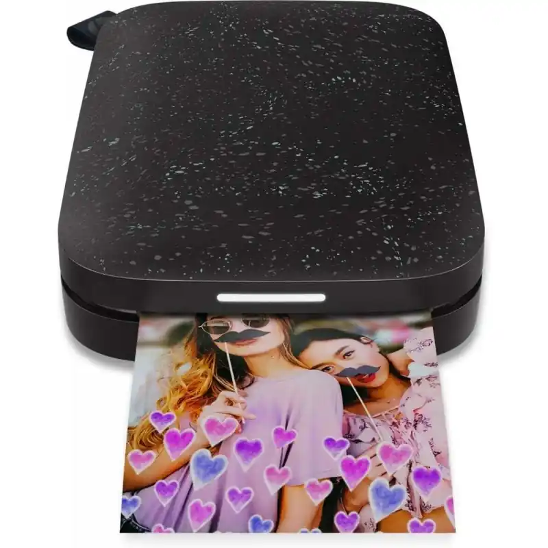 Impresora fotográfica instantánea portátil HP Sprocket Negro Pago Seguro