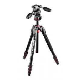 Liquidación Trípode de aluminio Manfrotto 190Go! 4 secciones con rótula 3-Way