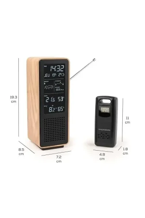 Thomson con estación meteorológica y radio FM WS102TBK Precio Rebajado