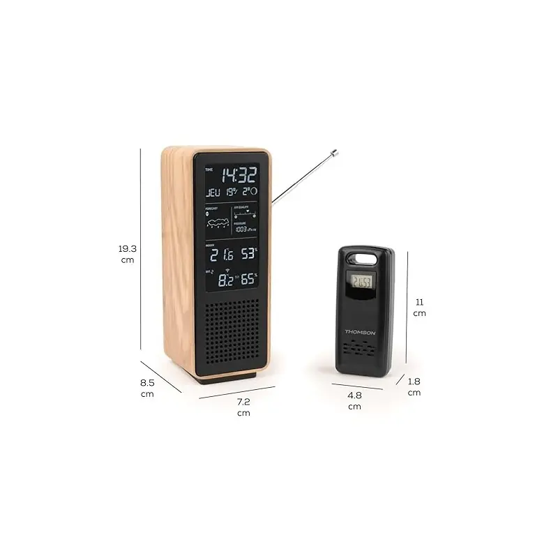 Thomson con estación meteorológica y radio FM WS102TBK Precio Rebajado