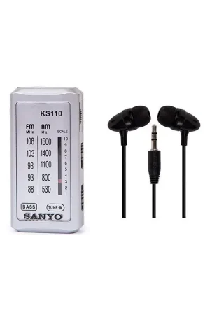 Barato Radio Sanyo de bolsillo con auriculares KS110