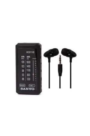 Radio Sanyo de bolsillo con auriculares KS110N Ocasión Especial