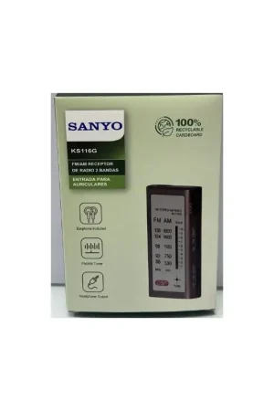 Envío Gratis Radio de Bolsillo Sanyo KS116 Gris