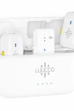 MICROFONO LUUCCO MINIPODS K2 WIRELESS LAVALIER (BLANCO) Favorito De Clientes