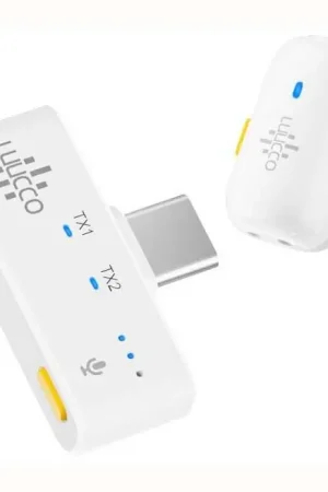 Entrega Rápida MICROFONO LUUCCO MINIPODS K1 WIRELESS LAVALIER (BLANCO)