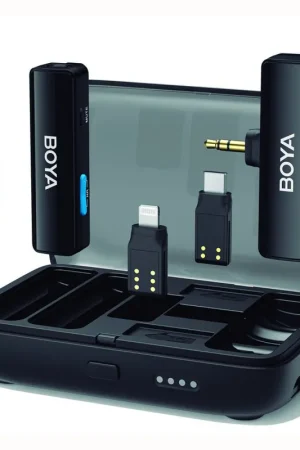 Favorito De Clientes MICROFONO BOYA BOYALINK (2 TRANSMISORES + 1 RECEPTOR)