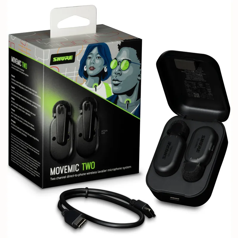 MICROFONO SHURE MV-TWO Z6 MOVEMIC DUO Popular