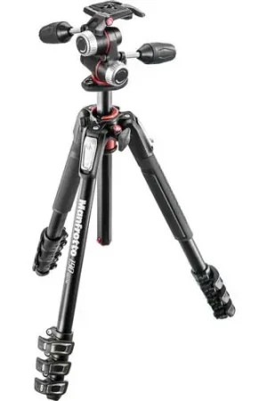 TRIPODE MANFROTTO MK190XPRO4-3W CON ROTULA 3 WAY Alta Calidad