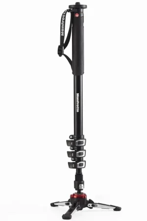 MONOPIE MANFROTTO MVMXPROA4 ALUMINIO 4 SECC. BASE FLUIDA Solo Hoy