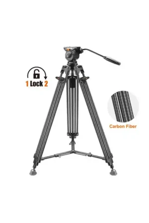 Precio De Oferta EIMAGE EK523 Kit de rótula de 75mm con patas de fibra de carbono.