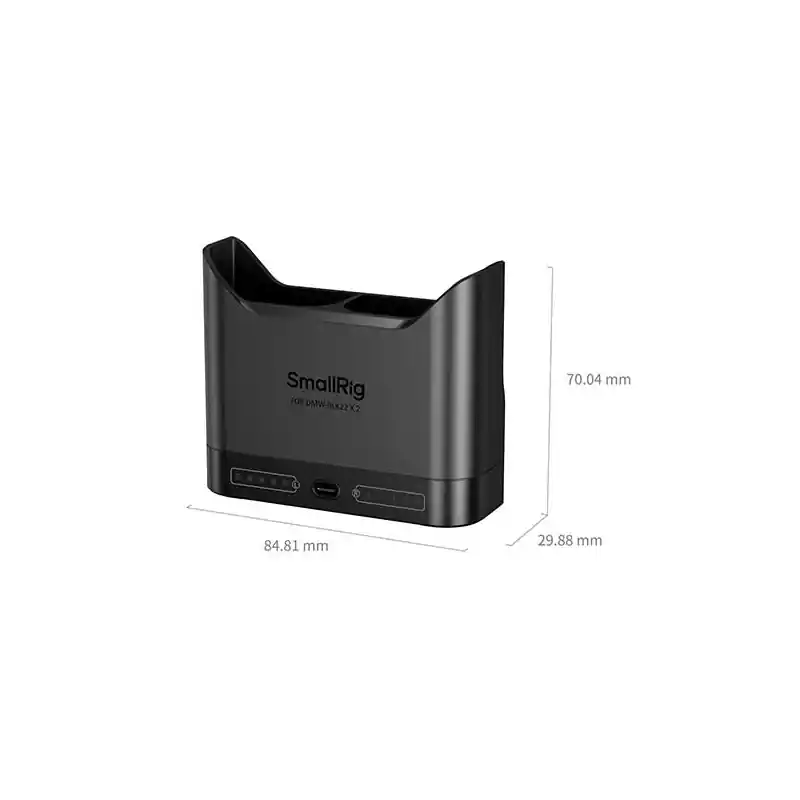 Stock Limitado SMALLRIG 5492 Cargador de baterías PANASONIC DMWBLK DOBLE. Conexión USB-C PD.