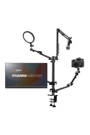 Solo Hoy TARION TITANRIG Desktop Set 4 en 1 Soporte de escritorio para transmisión en directo 4 en 1