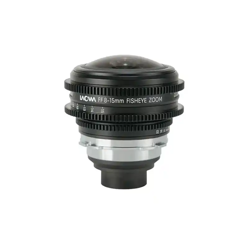 Mejor Precio LAOWA 8-15MM T2.9 FF FISHEYE CINE PL Objetivo ojo de pez para cine con rango focal variable y cobertura FF con montura PL.