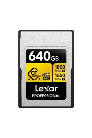 Última Oportunidad LEXAR LCAGOLD640G-RNENG Tarjeta CFexpress A de 640GB GOLD 4.0