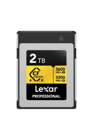 LEXAR LCXEXP4002T-RNENG Tarjeta CFexpress B de 2TB GOLD 4.0 Última Oportunidad