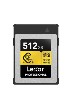 LEXAR LCXEXP4512G-RNENG Tarjeta CFexpress B de 512GB GOLD 4.0 Favorito De Clientes