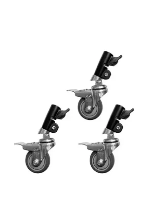 Precio De Oferta EIMAGE CS-25W Juego de ruedas para C-Stand de pata 25mm.