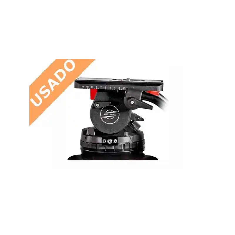 SACHTLER VIDEO 25 PLUS (Usado) Rótula con capacidad de carga 8-35Kg. Popular