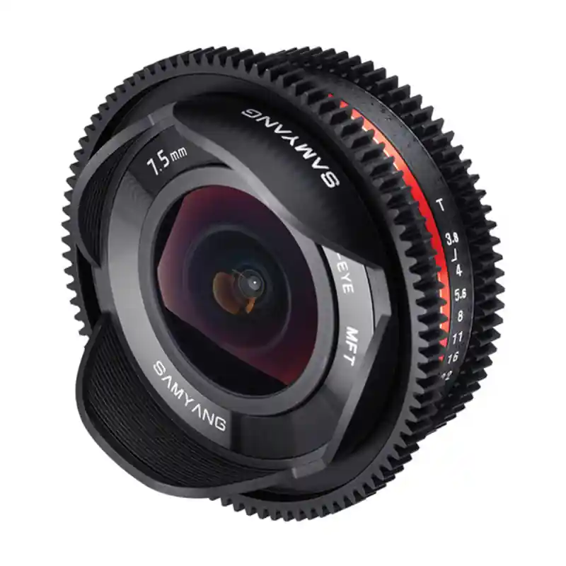 Directo De Fábrica SAMYANG SAMYANG7.5/T3.8VDS Óptica Cine ojo de pez 7,5 mm T3.8 V-DSLR micro 4/3