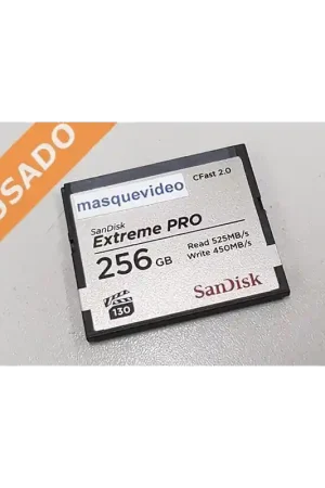 SANDISK SDCFSP-256G-G46D (Usado) Tarjeta Cfast de 256GB 2.0 EXTREME PRO 525MB/s VPG130. Liquidación
