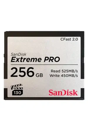 SANDISK SDCFSP-256G-G46D Tarjeta Cfast de 256GB 2.0 EXTREME PRO 525MB/s VPG130. Súper Precio
