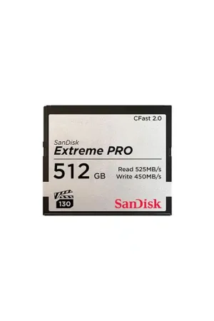 Promoción SANDISK SDCFSP-512G-G46D Tarjeta Cfast de 512GB 2.0 EXTREME PRO 525MB/s VPG130.