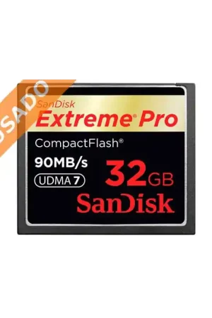 SANDISK SDCFXPS-032G-X46 (Usado) (Usado) Tarjeta Cf de 32GB Extreme Pro 160MB/s. Precio De Oferta