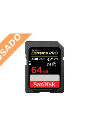 Precio Reducido SANDISK SDSDXDK-064G-GN4IN (Usado) (Usado) Tarjeta SD de 64GB Extreme Pro UHS-2 300 MB/s. V90
