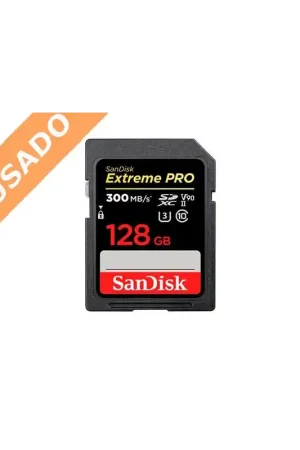 SANDISK SDSDXDK-128G-GN4IN (Usado) (Usado) Tarjeta SD de 128GB Extreme Pro UHS-2 300 MB/s. V90 Ordena Ya
